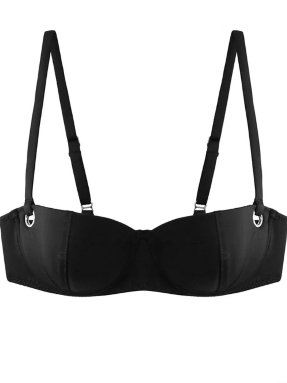 Fleur du Mal Black balconette Bikini Top